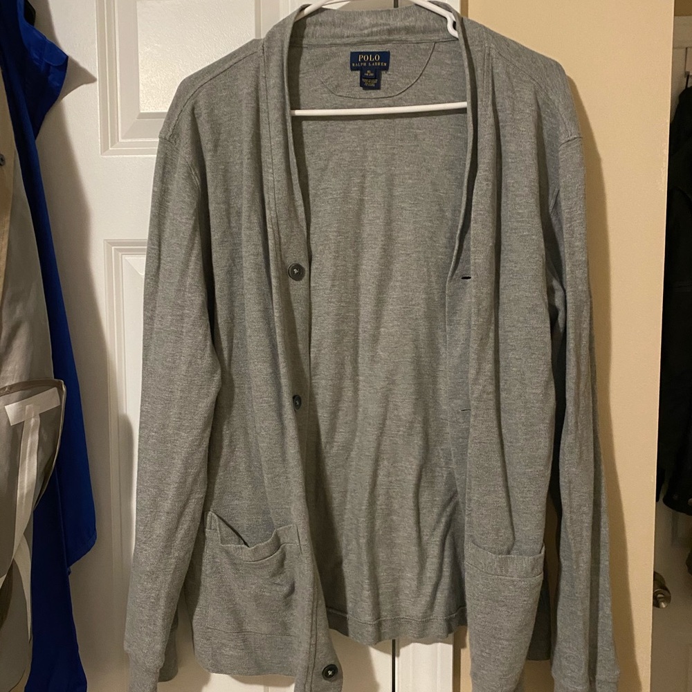 Heather gray cardigan